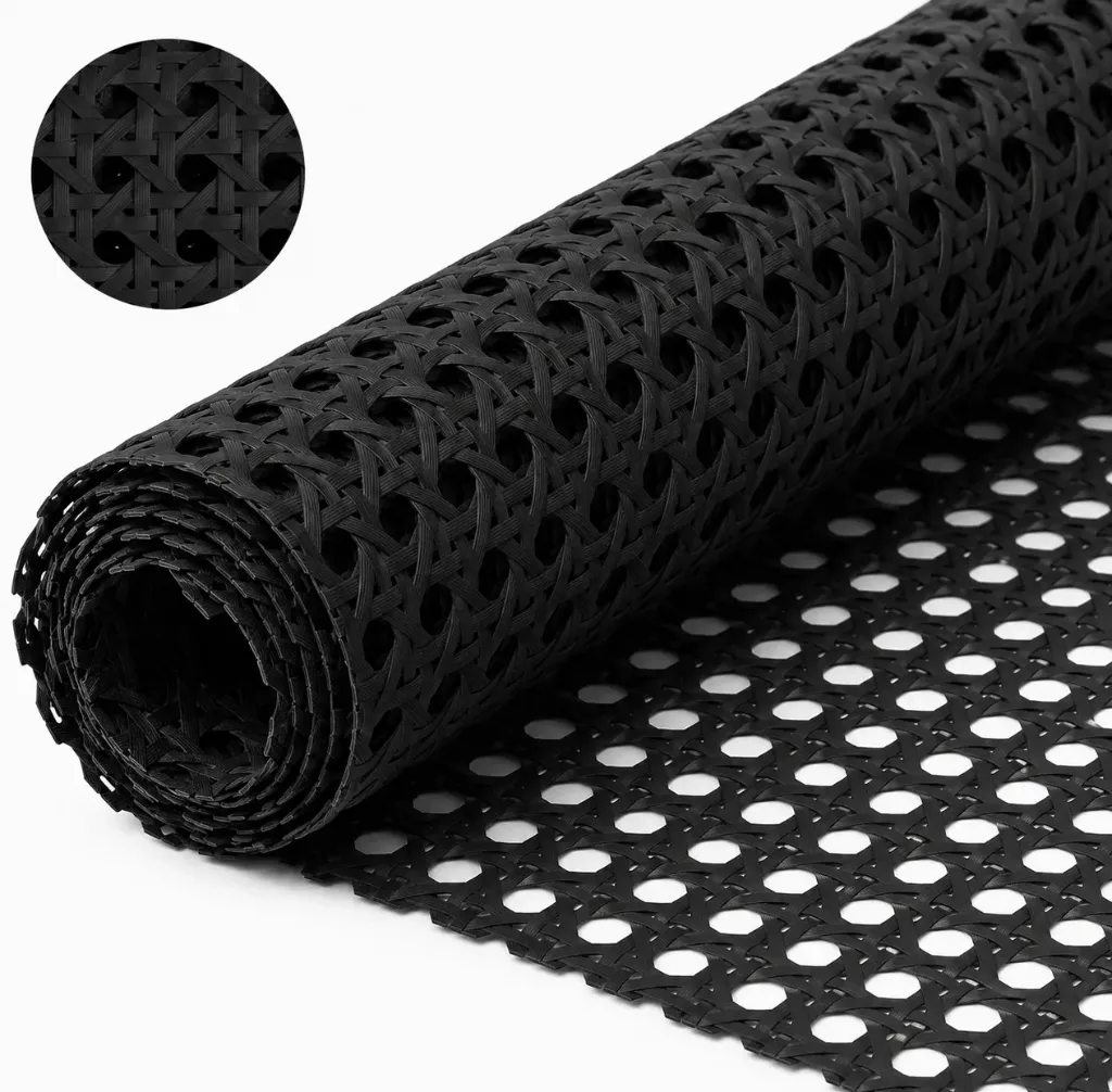 [F130] Plastic Rattan - Black